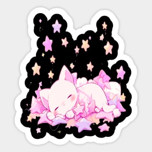Kitty Sleeping Sticker